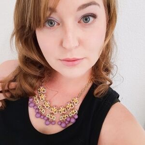 Talbots Ornate Pastel Chunky Necklace NWT